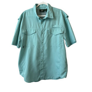 Stillwater‎ Supply Co Men's L Ripstop Vented Fishing Button Down Shirt Relaxed